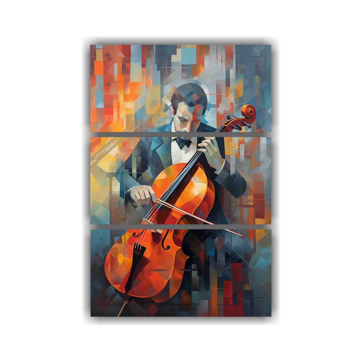 cuadro-abstracto-tr-ptico-finas-l-neas-poder-de-un-m-sico-callejero