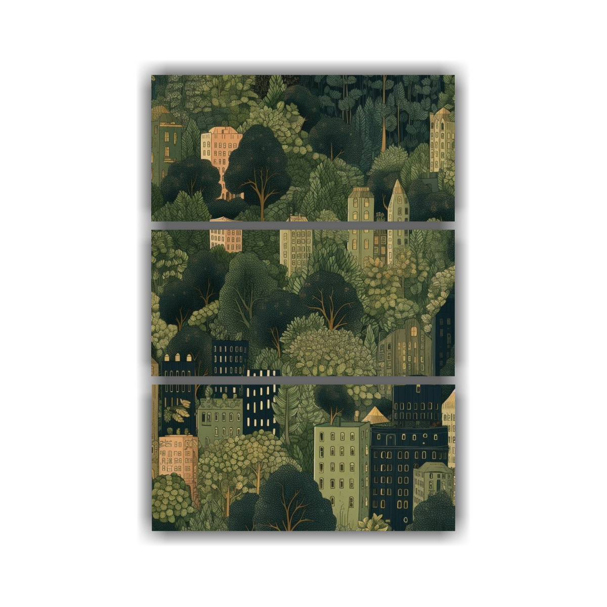 cuadro-acuarela-expresividad-paisaje-urbano-bosque-patrones-