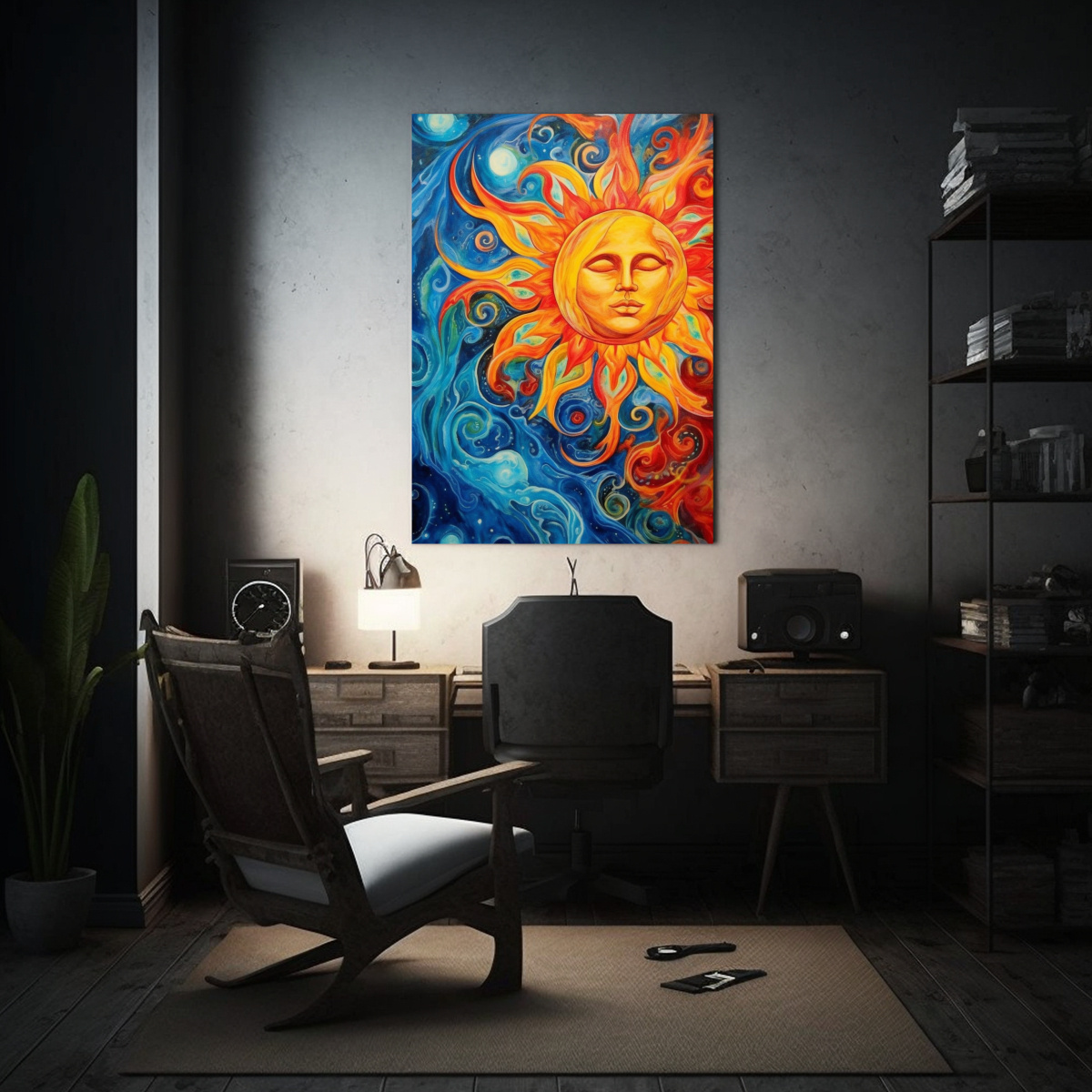 cuadro-acuarela-m-gico-con-sol-y-olas-para-decoraci-n-1