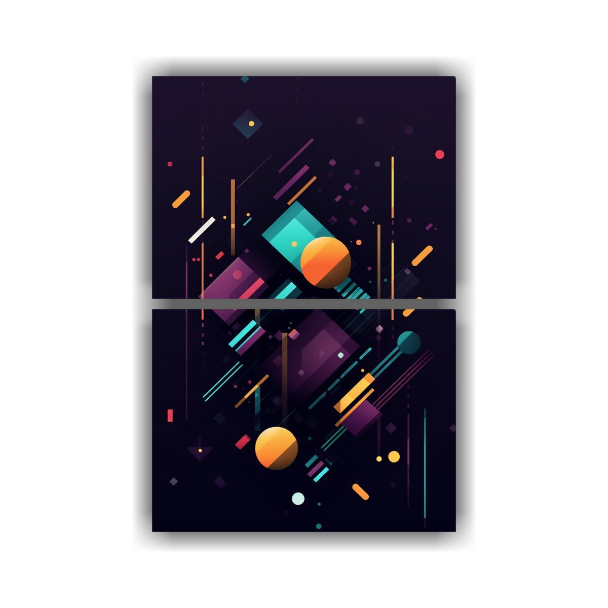 cuadro-comedor-con-dos-telas-en-bastidor