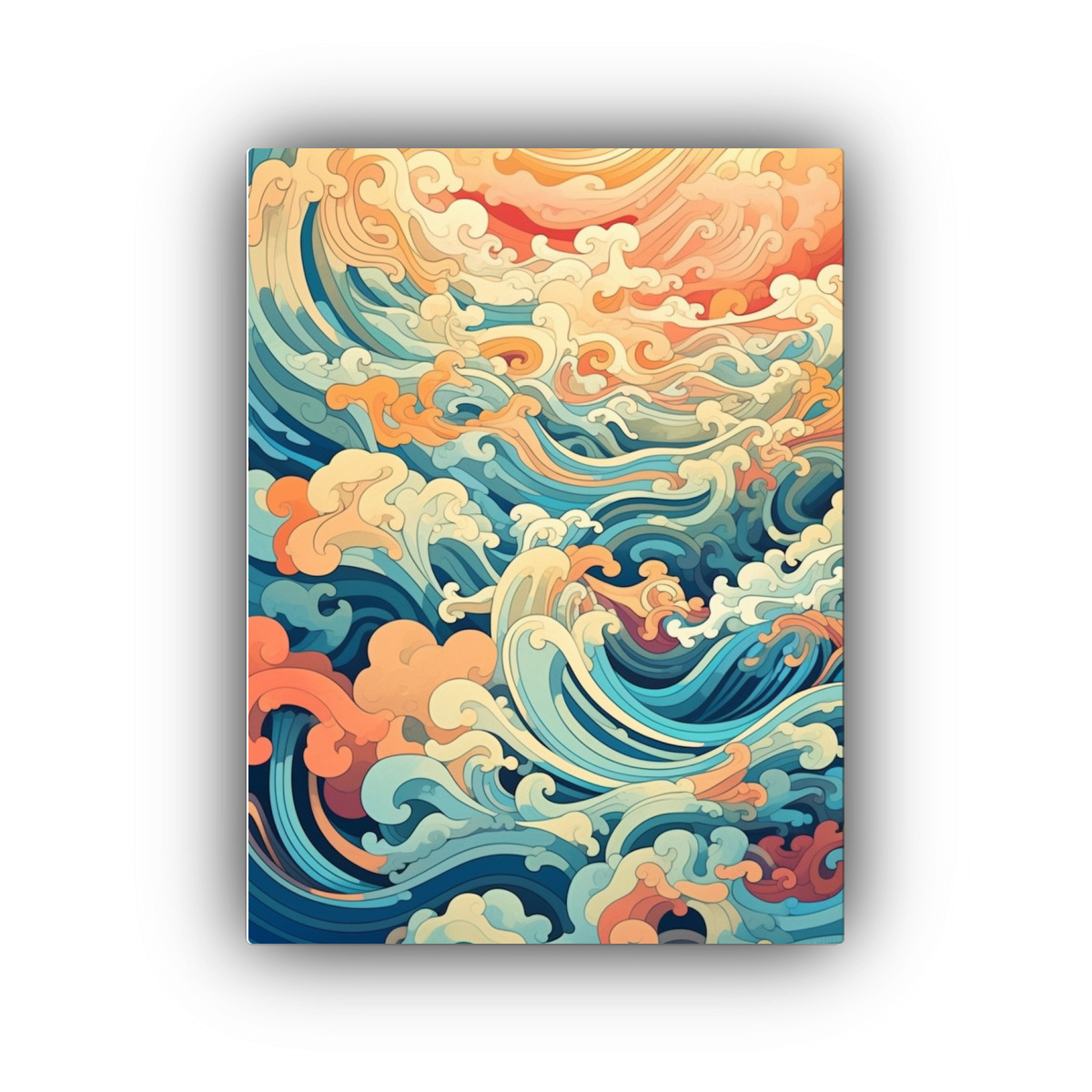 cuadro-conceptual-regalo-abstracto-onda-turquesa