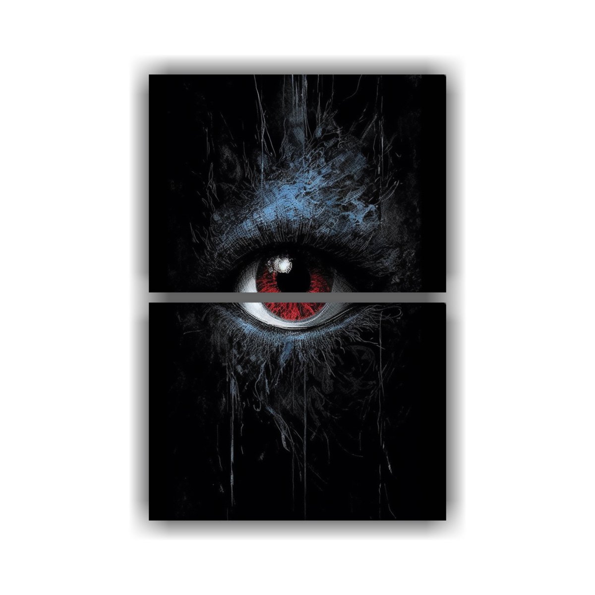 cuadro-creativo-de-la-impactante-pintura-de-ojo-sharingan-rojo-en-medio-de-dos-lienzos