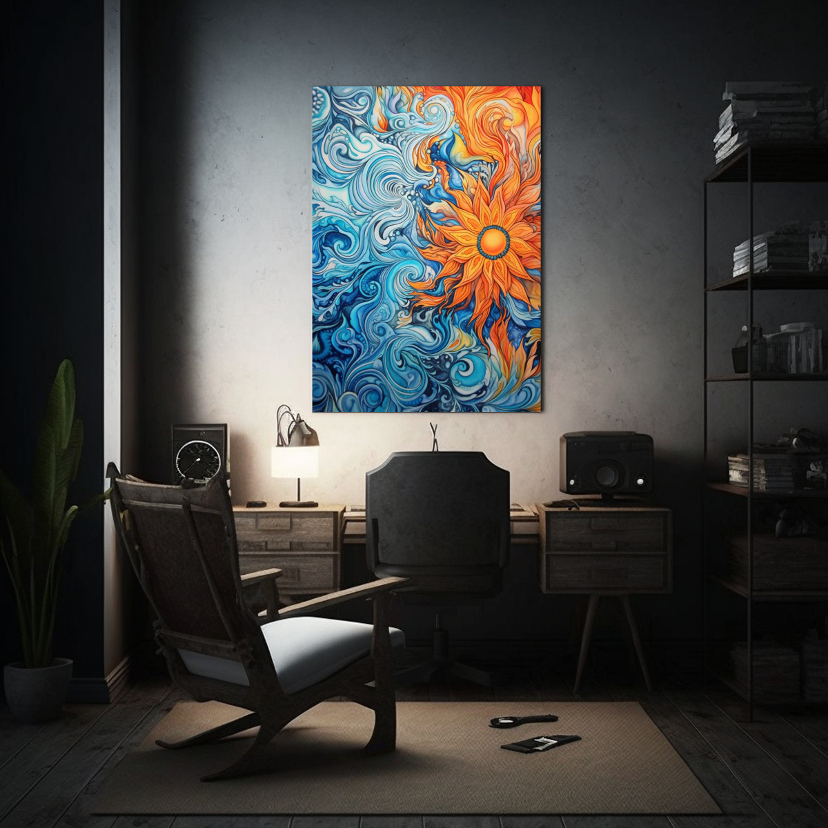 cuadro-de-arte-psicod-lico-naranja-y-azul-con-detalles-fant-sticos-1