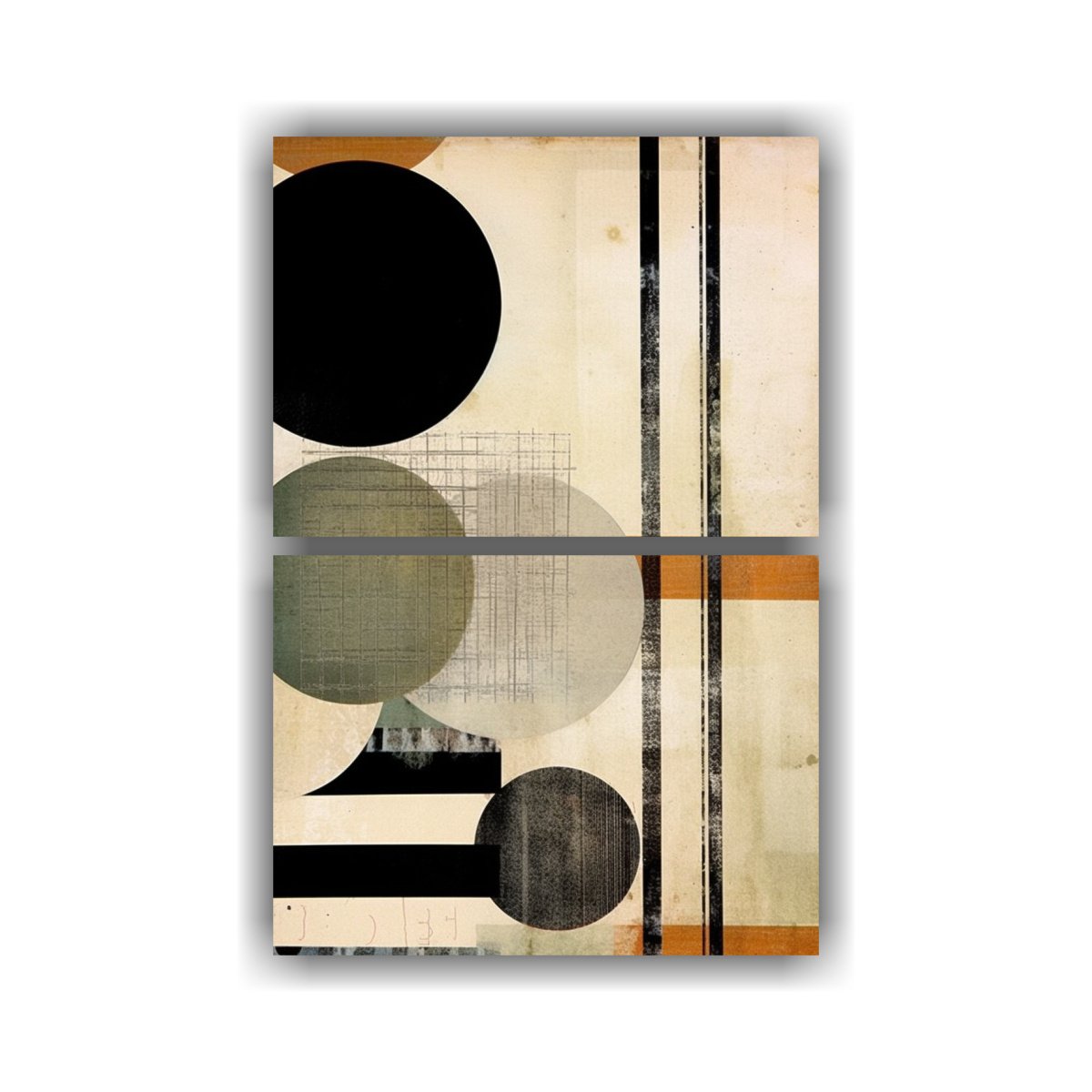 cuadro-de-decoraci-n-de-l-neas-finas-en-blanco-y-negro-estilo-c-rculos-para-comedor