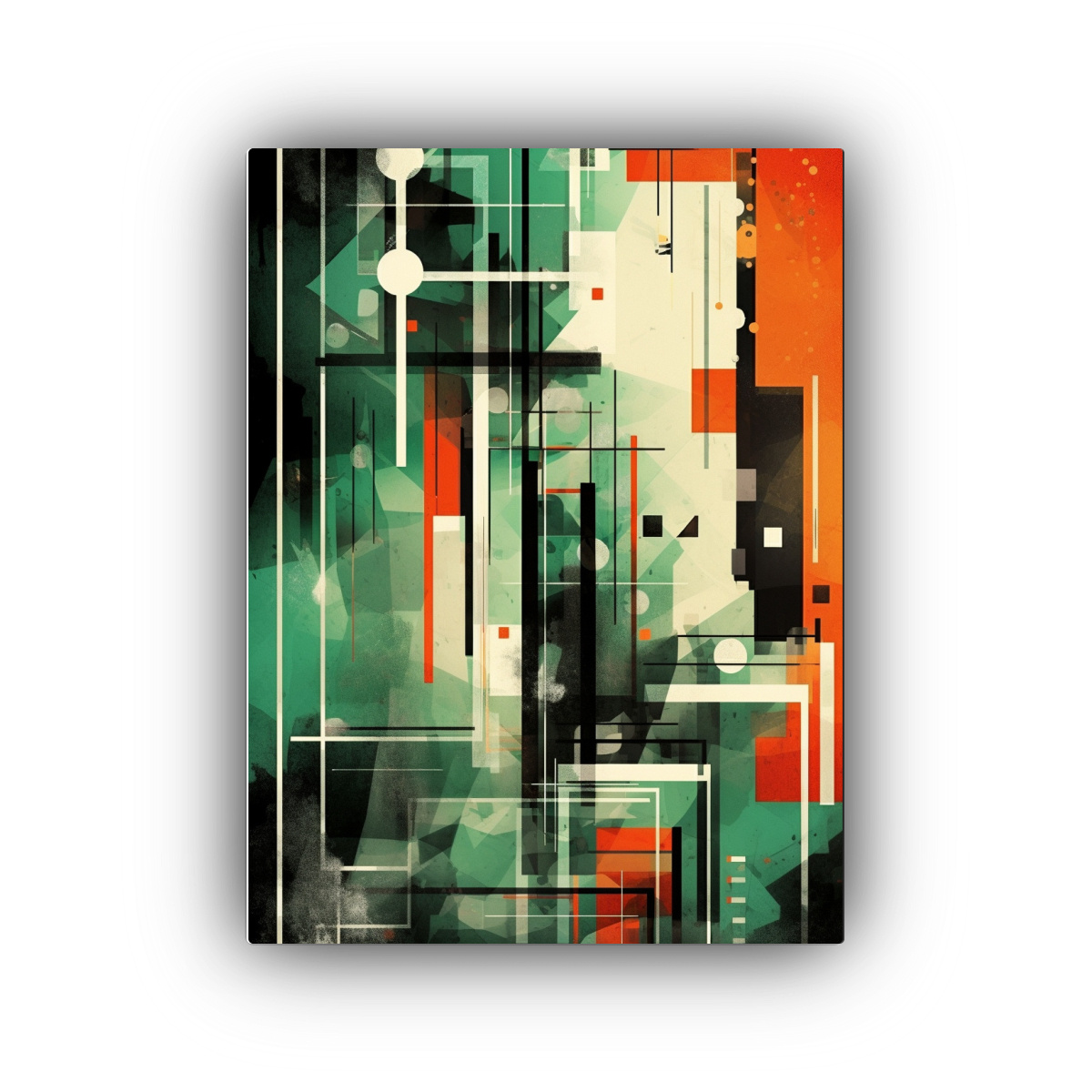 cuadro-de-imagen-m-gica-estilo-bauhaus-en-lienzo-mezclado-con-graffiti-color-verde