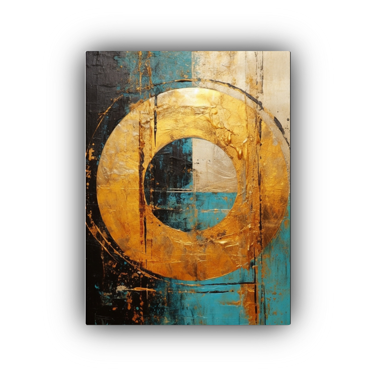 cuadro-de-tela-con-c-rculos-dorados-en-tiempo-y-espacio-concepto-brillante