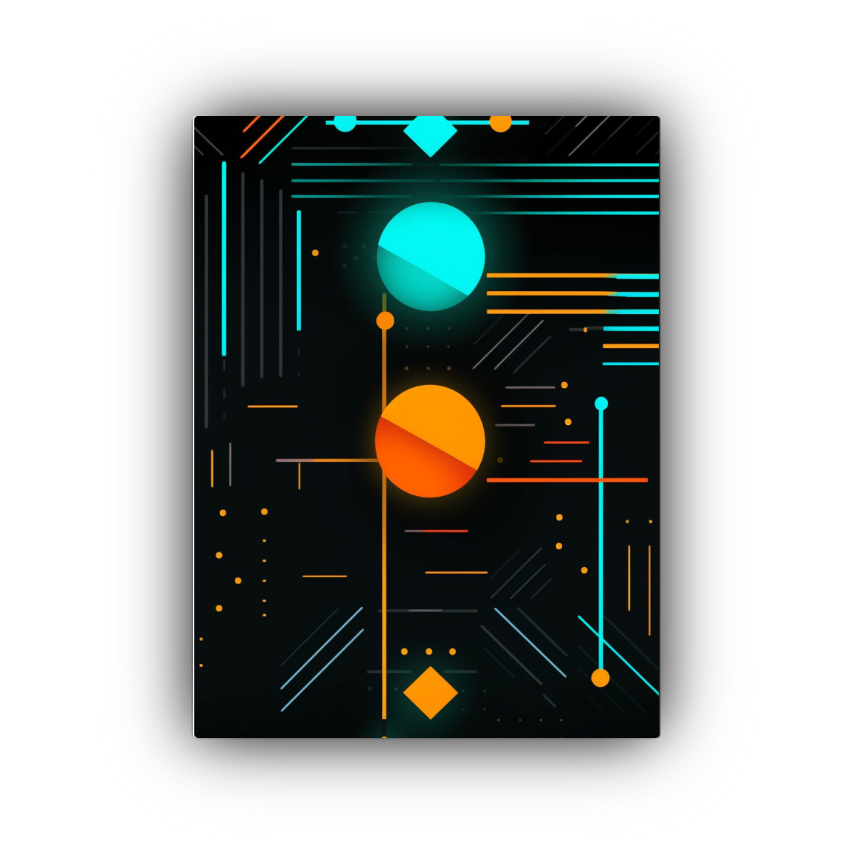 cuadro-de-tela-con-dise-o-de-movimiento-fant-stico-en-fondo-negro