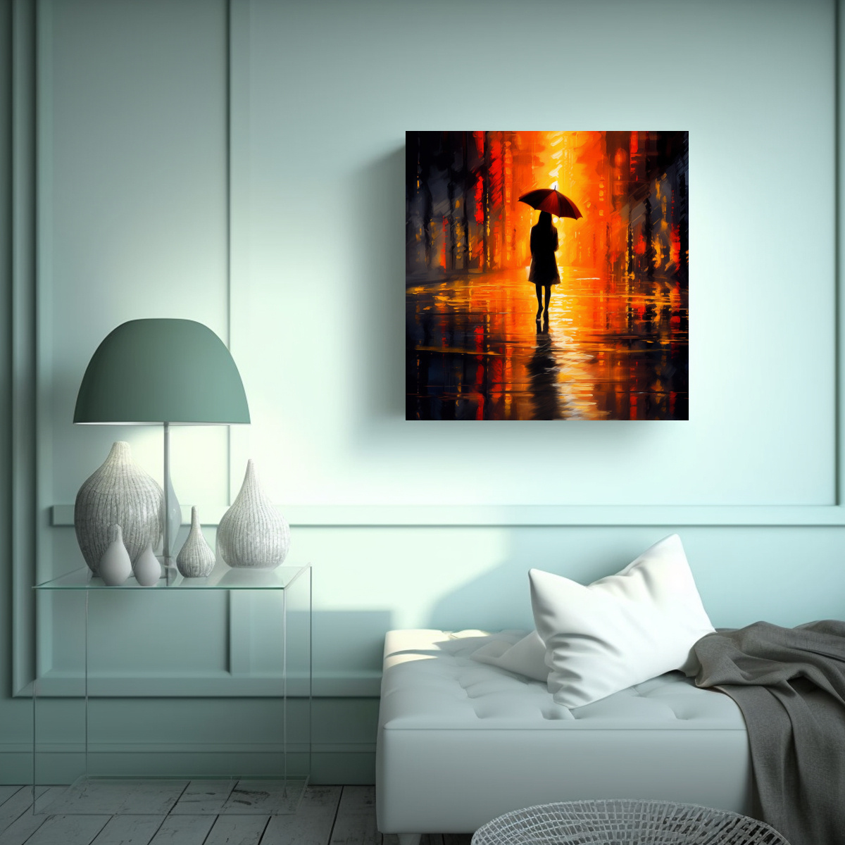 cuadro-decorativo-arte-de-pared-moderno-alegr-a-de-una-ni-a-con-paraguas-en-una-noche-lluviosa-por-josh-adamski-1