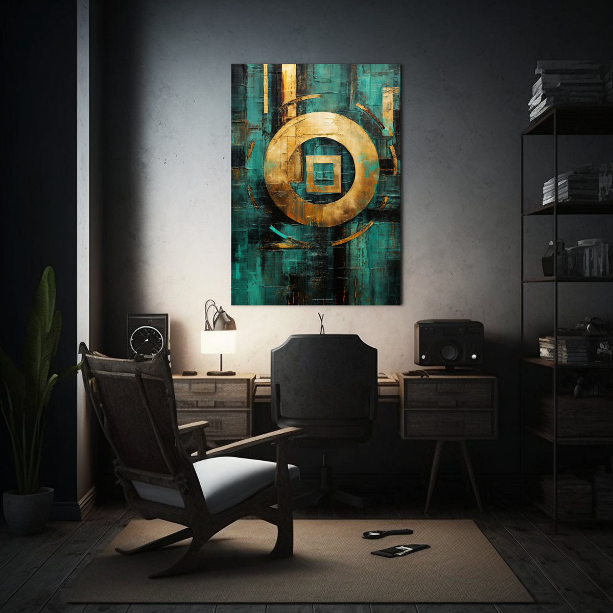 cuadro-decorativo-c-rculo-estilo-cian-oscuro-teal-oro-neocu-1