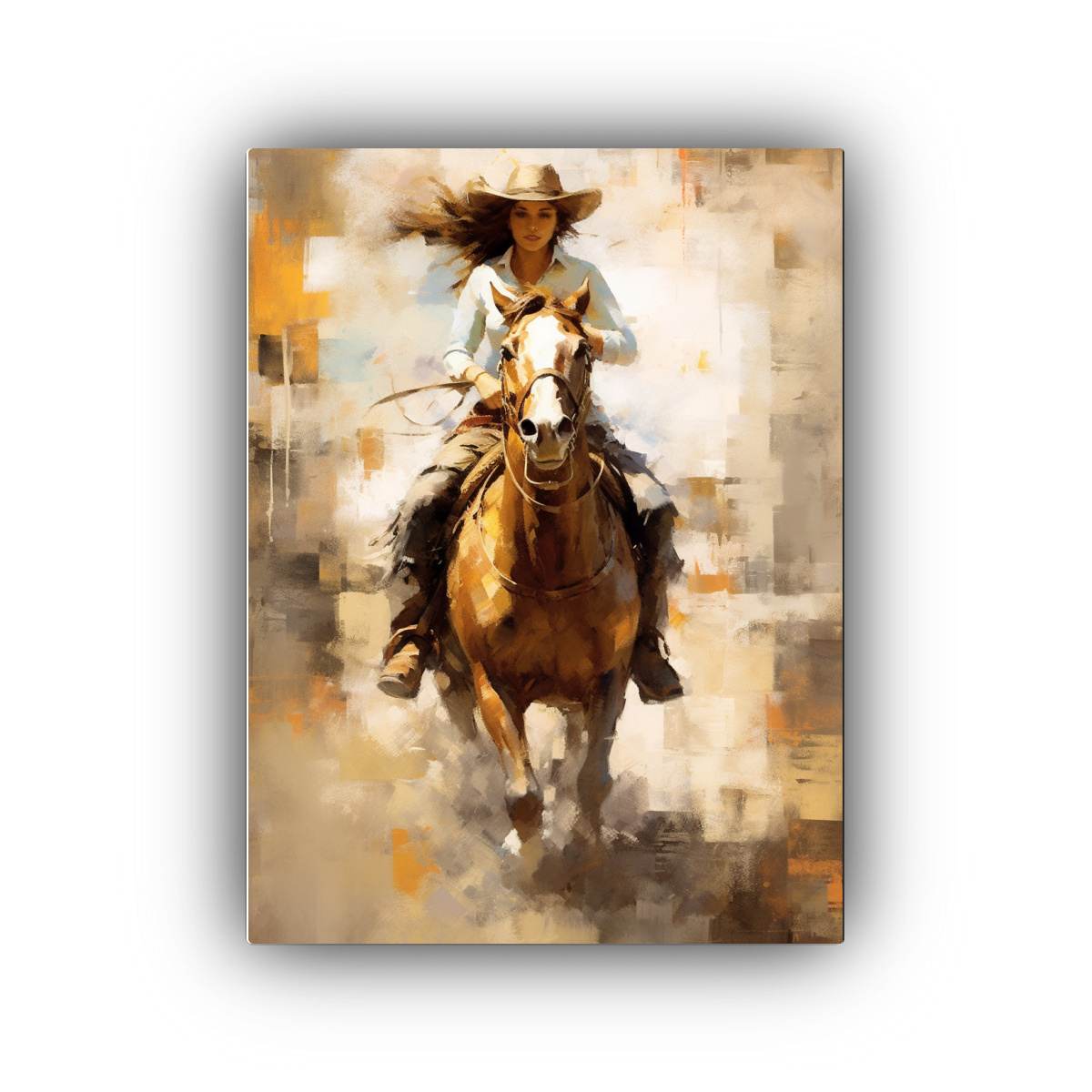 cuadro-decorativo-de-mujer-con-pelo-largo-en-una-carrera-de-barriles