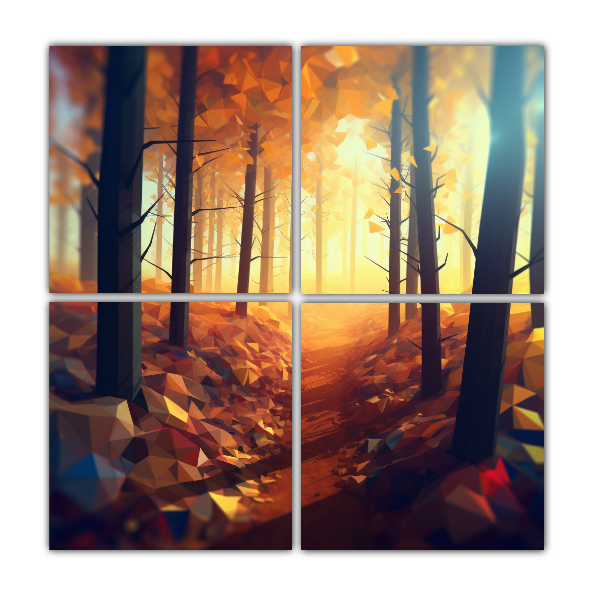 cuadro-decorativo-dormitorio-bosque-en-3d-con-luz-c-lida-4-telas-en-bastidor