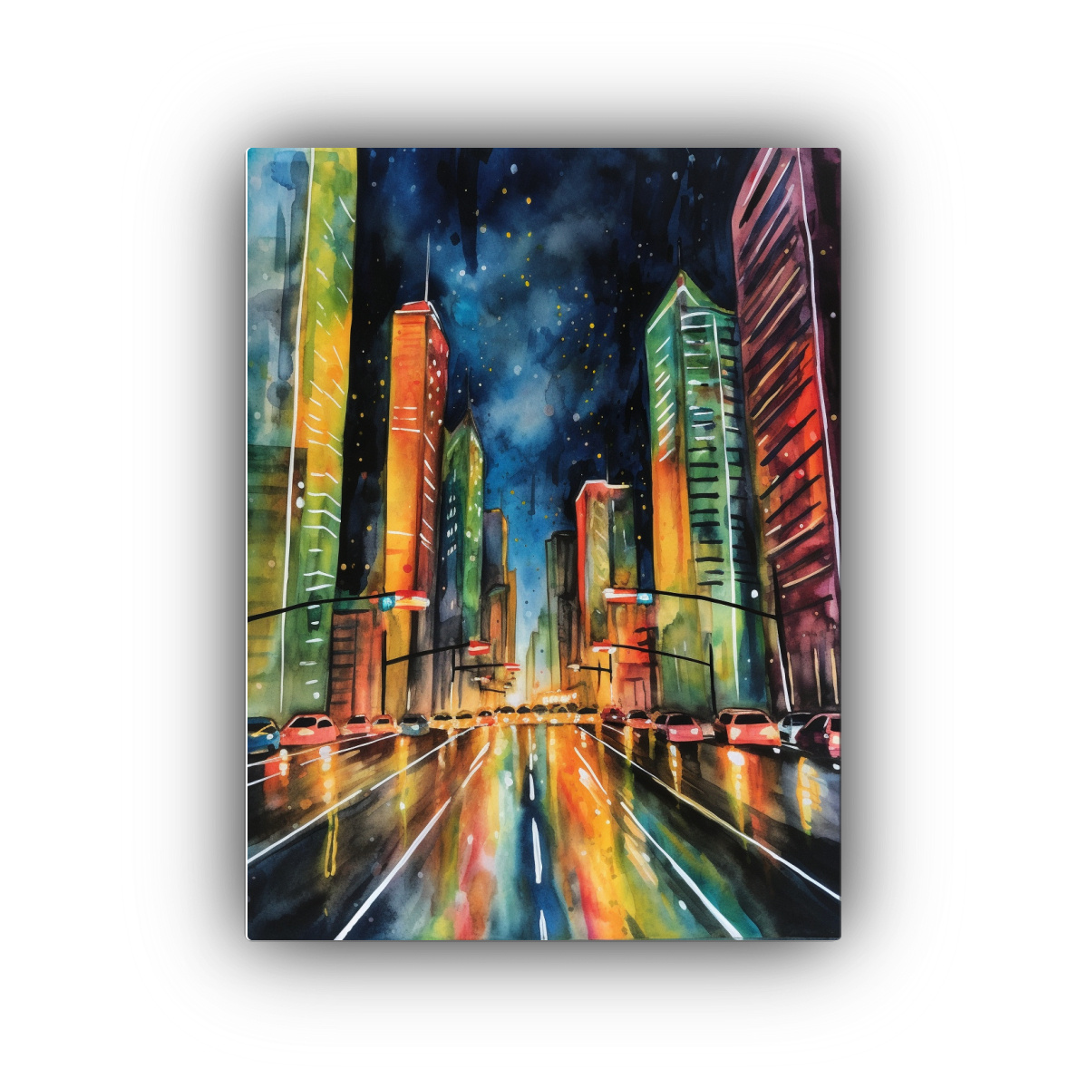 cuadro-en-bastidor-art-stico-de-movimiento-y-calidez-en-una-vibrante-ciudad