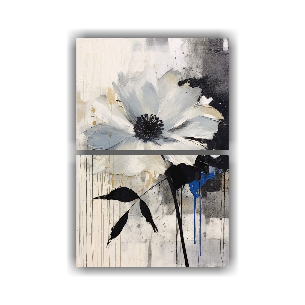 cuadro-en-lienzo-de-dise-o-alegre-blanco-y-negro-con-flores-en-papel-al-estilo-gestual