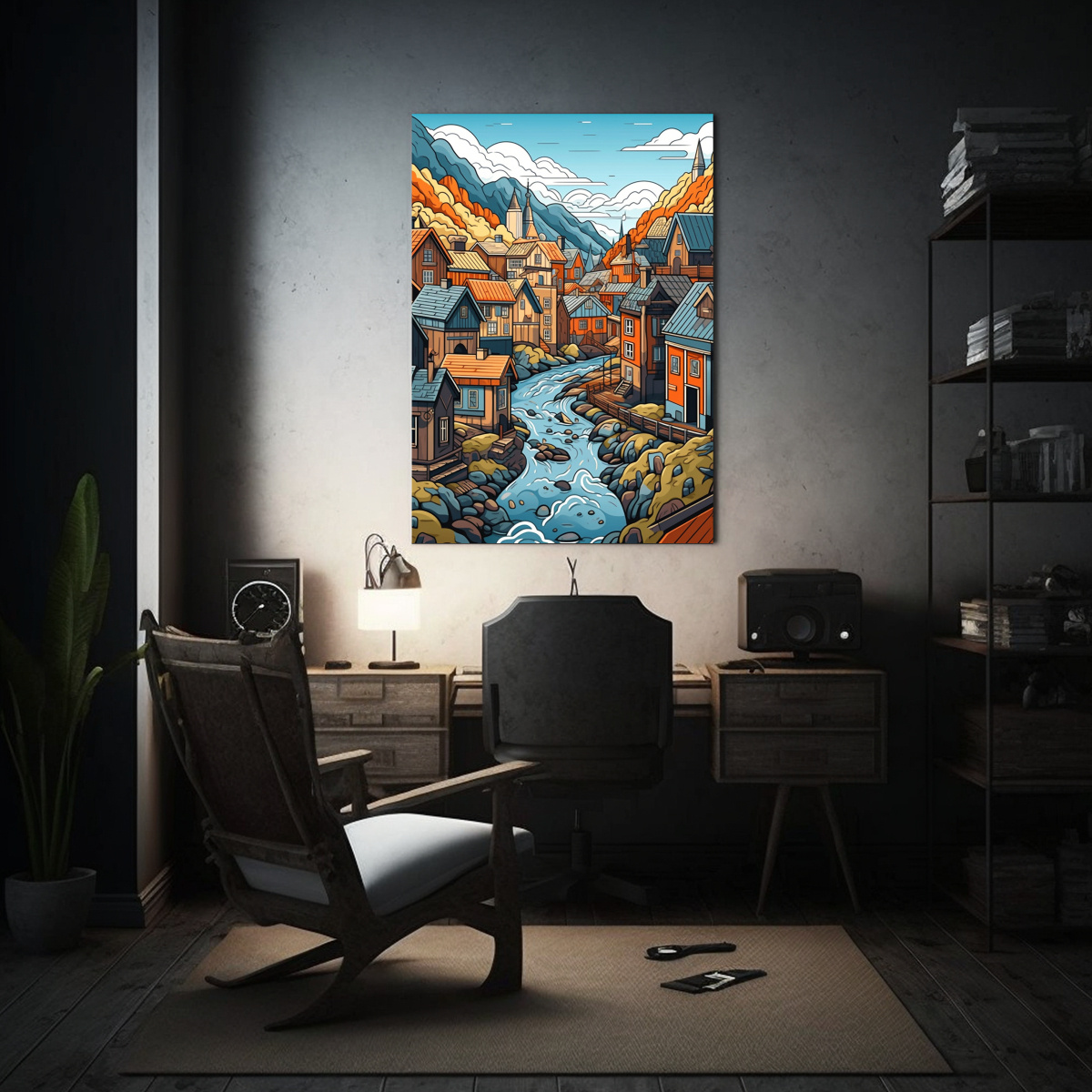 cuadro-encantador-al-estilo-de-un-pueblo-de-noruega-en-estilo-de-dibujos-animados-1