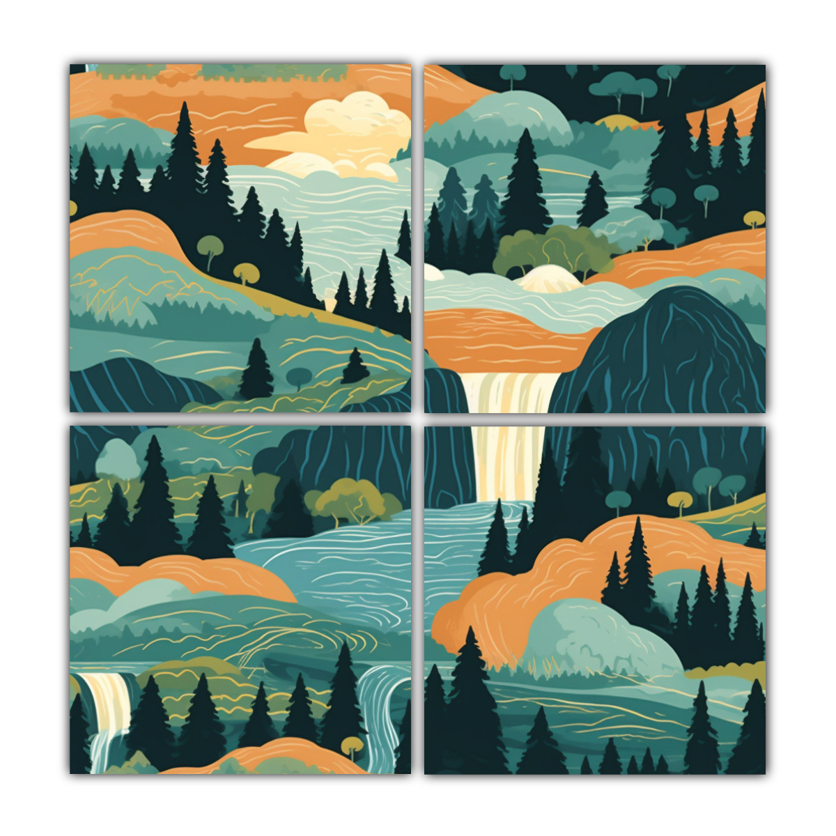 cuadro-estrellado-alta-calidad-parques-nacionales-patr-n-que-celebra-la-belleza-natural