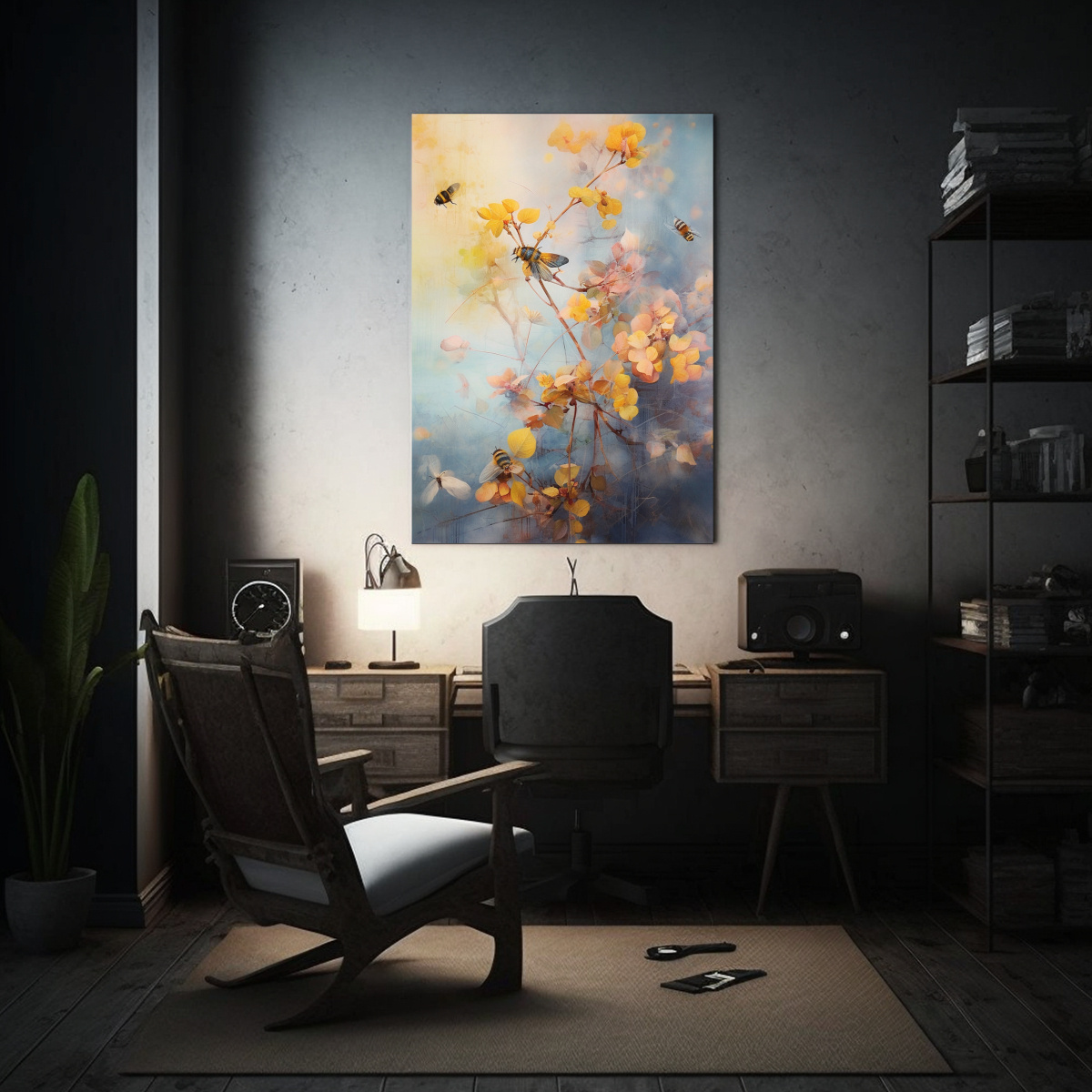 cuadro-fotograf-a-pop-art-con-insectos-y-hojas-amarillas-1-1