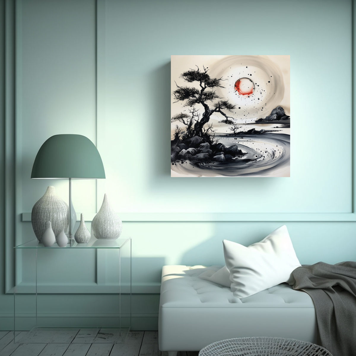 cuadro-lienzo-vida-playa-arena-espectacular-tinta-negra-abstracta-japonesa-1-1