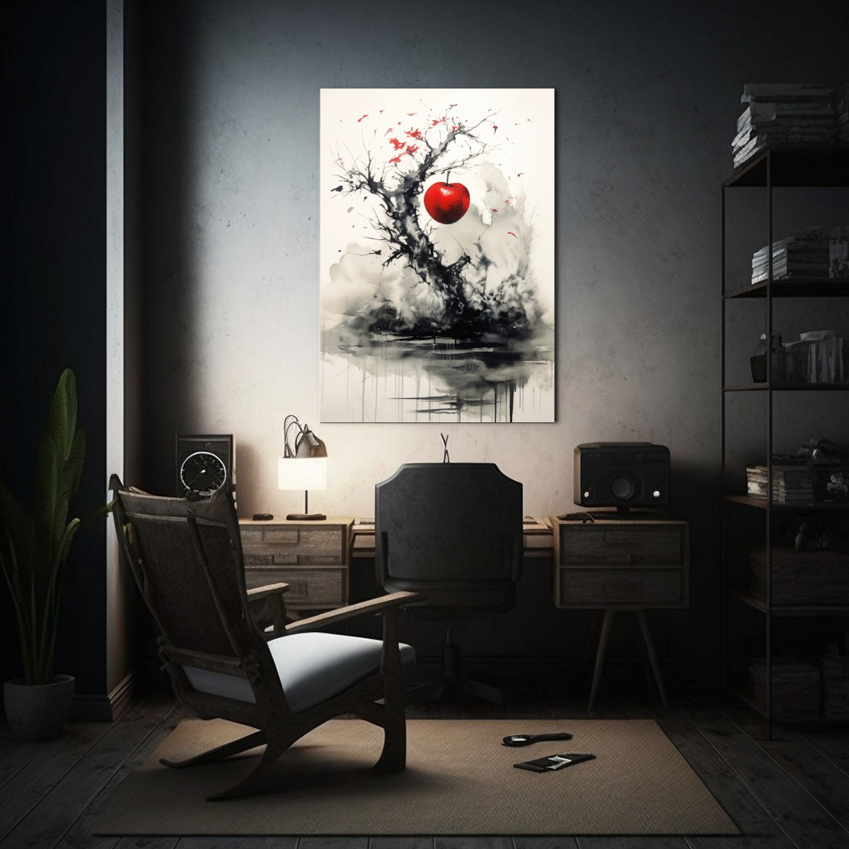 cuadro-movimiento-ambiente-estilo-apple-sumi-e-1