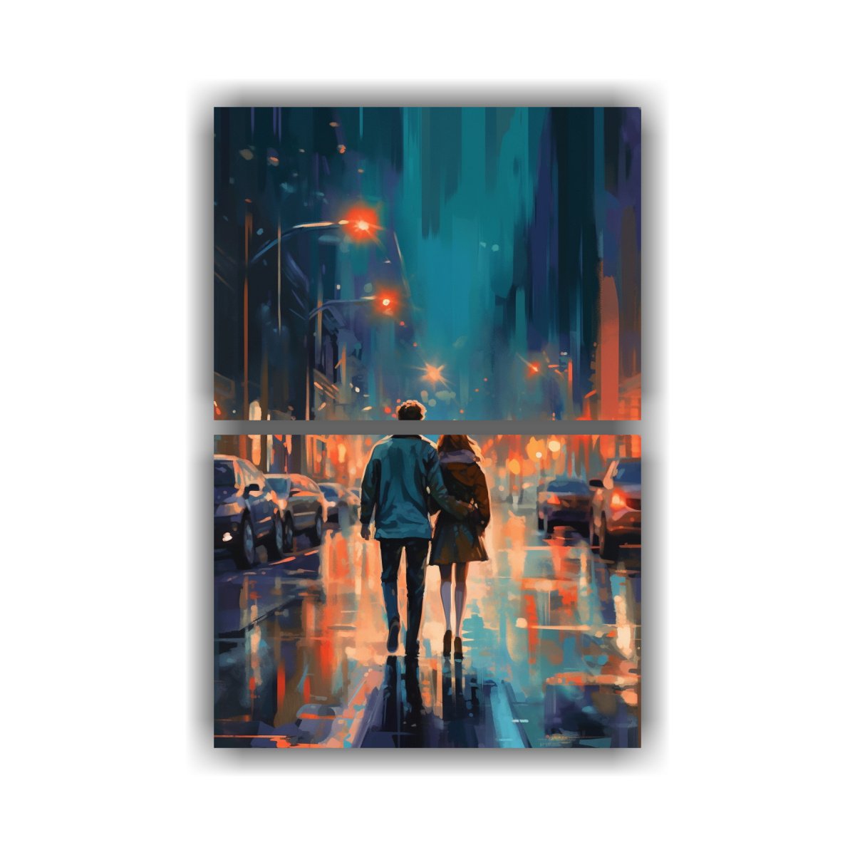 cuadro-movimiento-motivo-pareja-caminando-enamorada