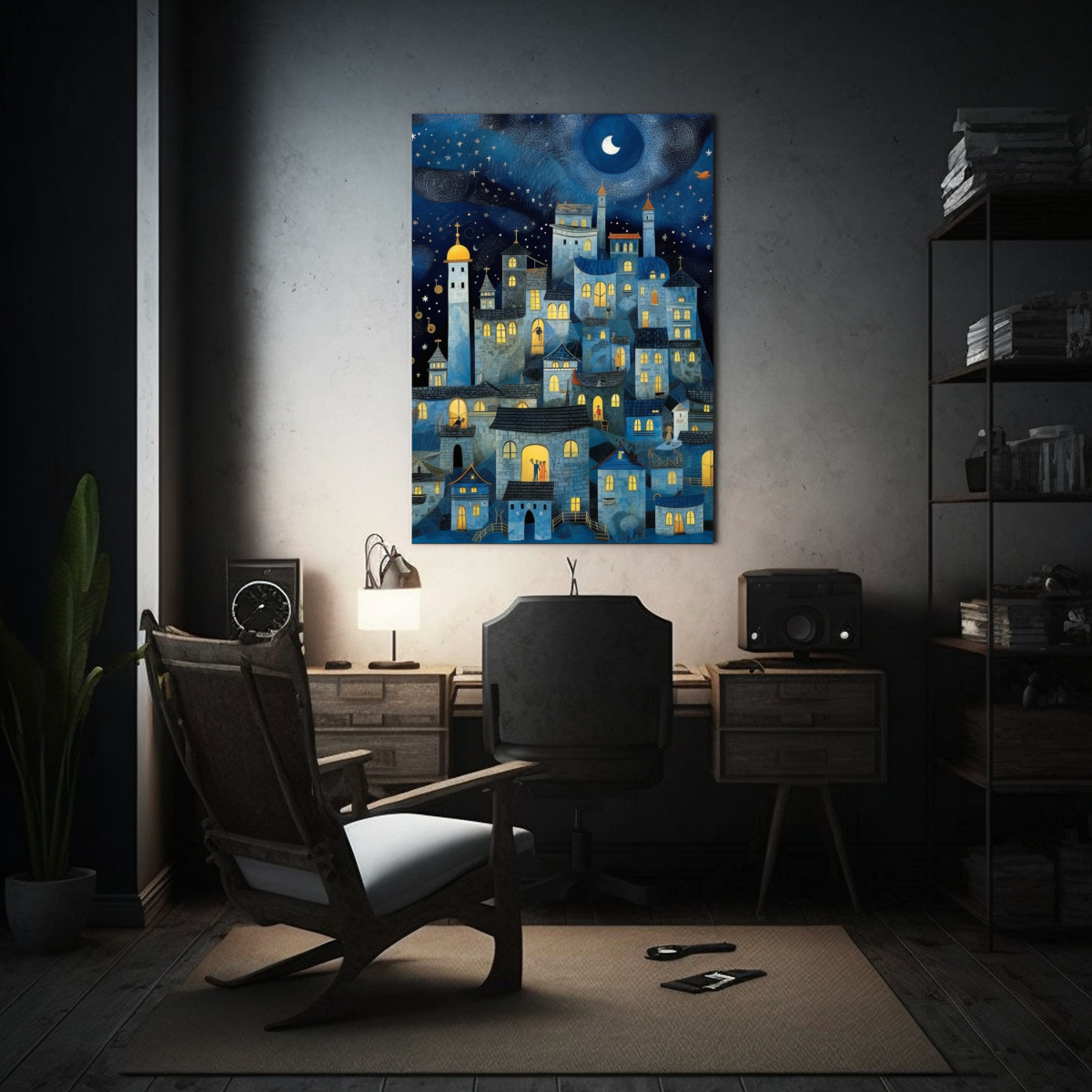 cuadro-vanguardia-castillo-azul-y-luna-en-decoraci-n-1