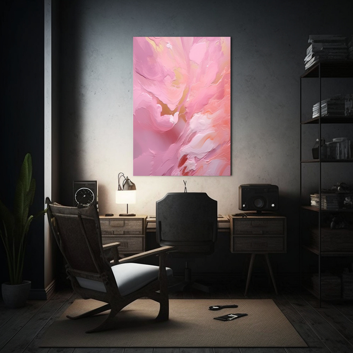 cuadro-vanguardia-regalo-estilo-rosa-claro-sobre-fondo-ahumado-surfleet-1