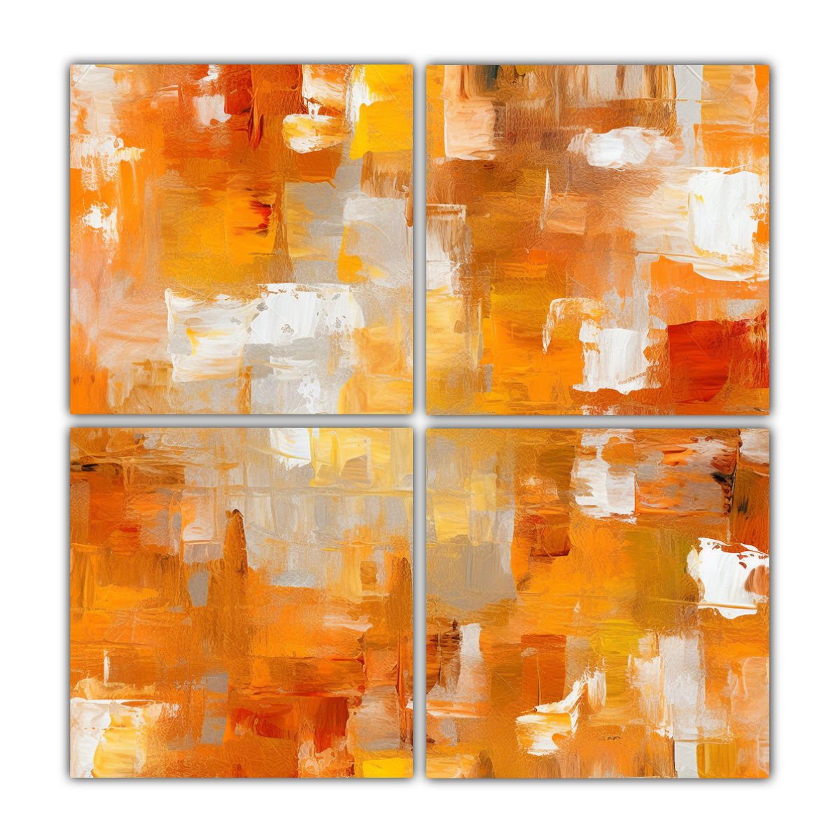 cuadros-acuarela-minimalista-abstracto-naranja-y-blanco