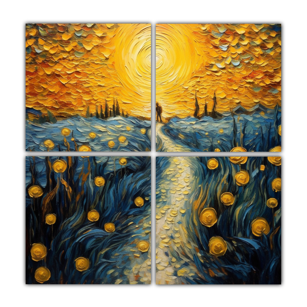 cuadros-con-brillantes-l-neas-en-el-campo-eterno-ruta-l-grimas-canto-de-significado-