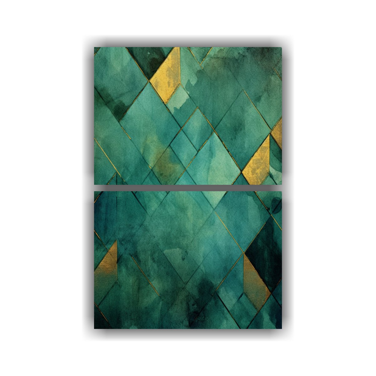 cuadros-de-tela-inspiraci-n-resistente-verde-oscuro-con-cuadroes-doradas-envejecidas