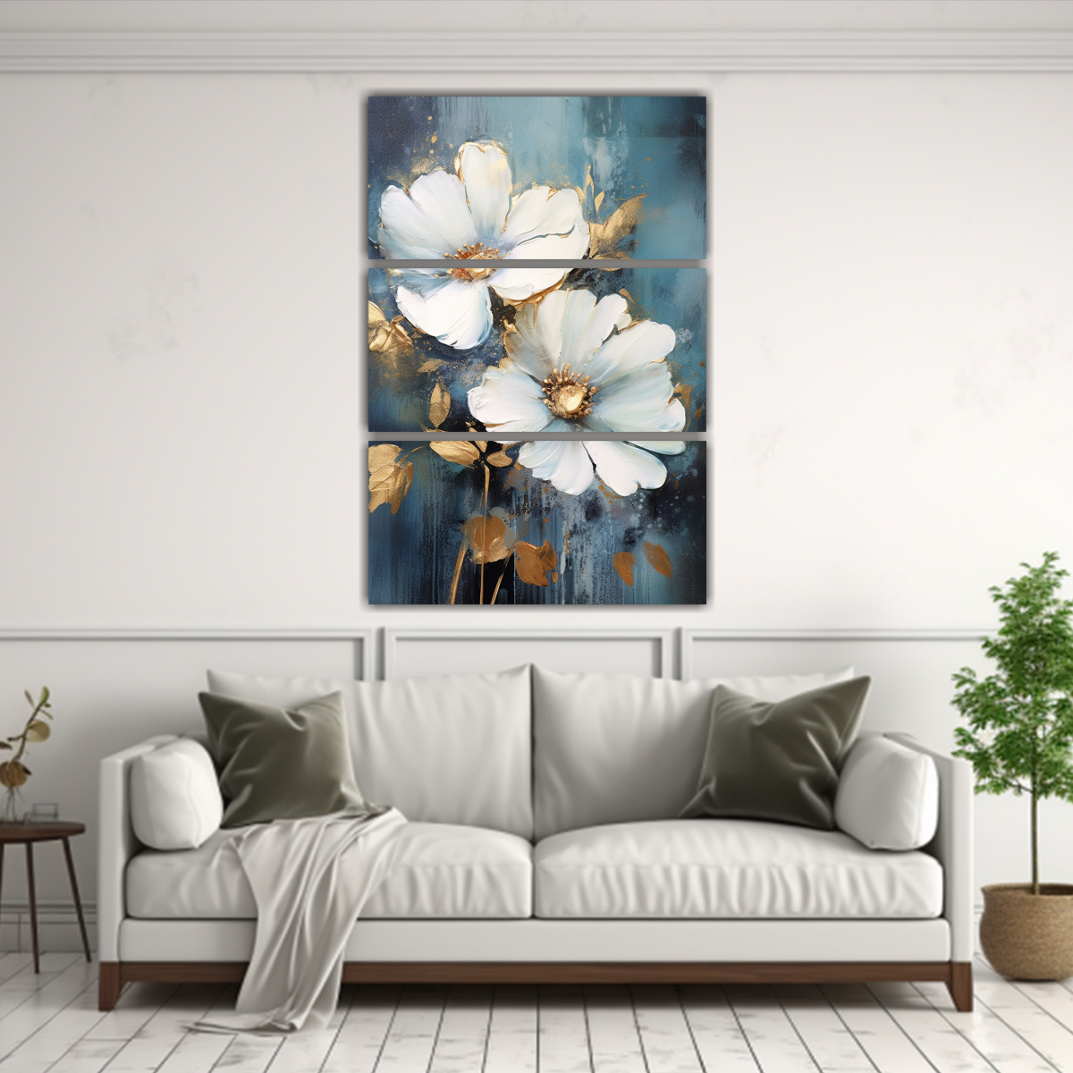 cuadros-decoraci-n-abstracta-de-flores-blancas-en-lienzo-azul-i-1