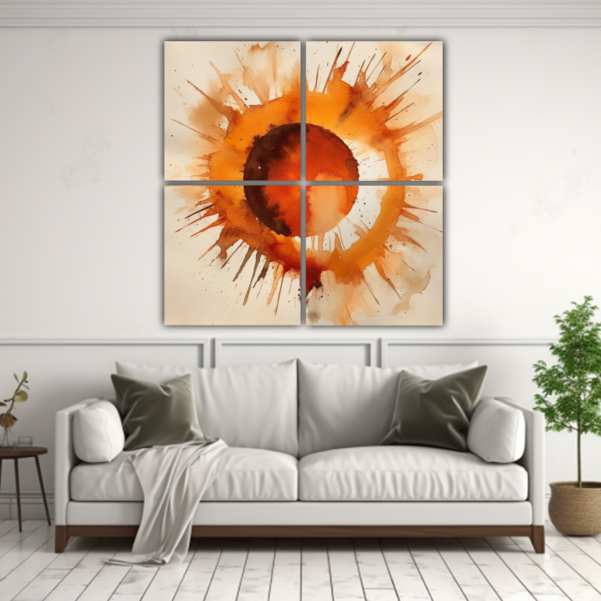 cuadros-dibujo-modernidad-colores-caf-naranja-sol-blanco-1