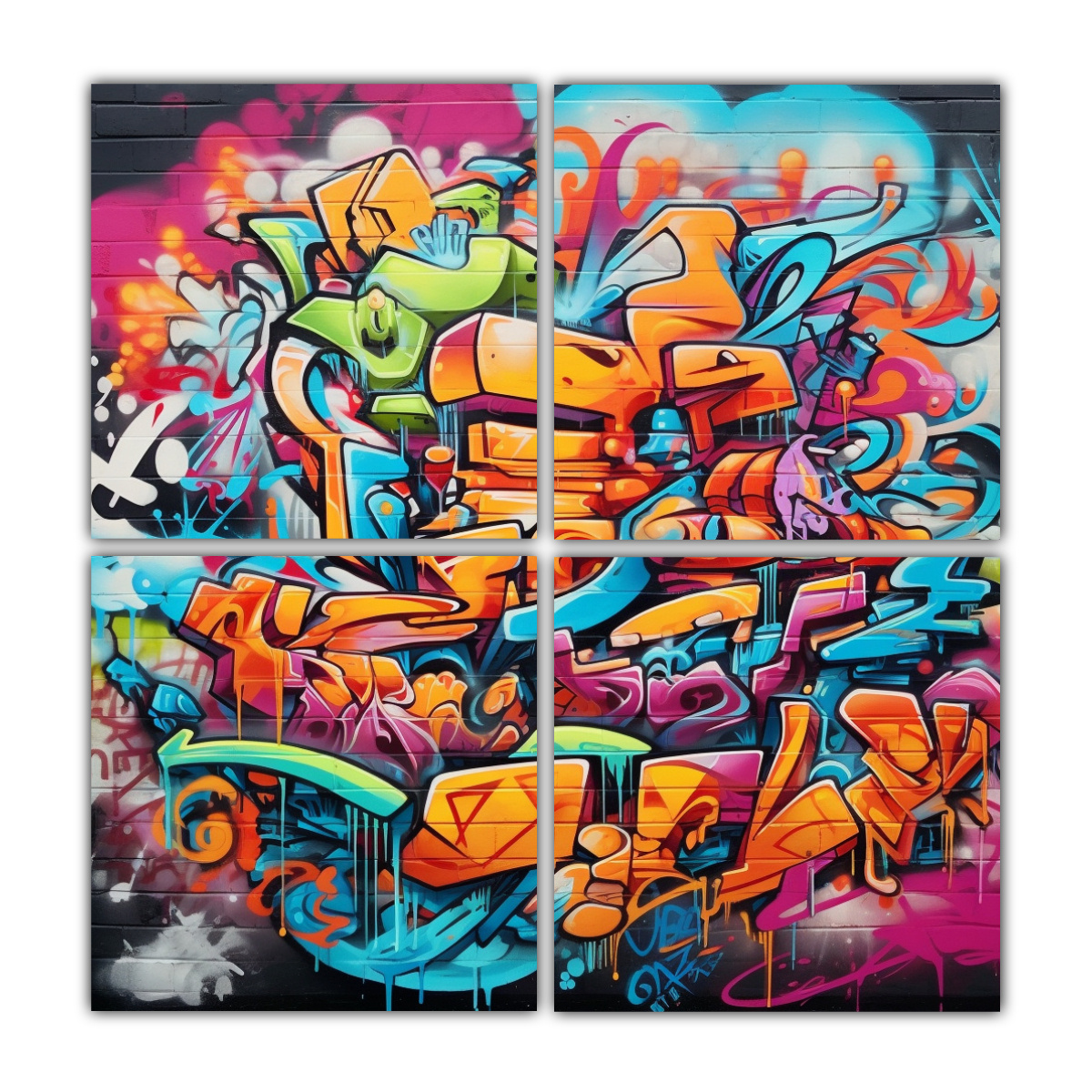 cuadros-finas-lineas-graffiti-arte-decorativo-simples-