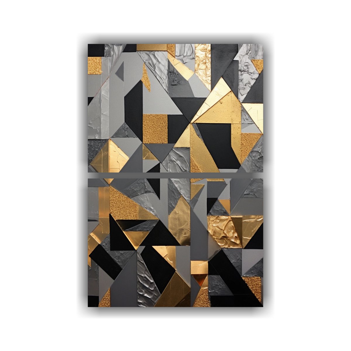 cuadros-geom-tricos-en-papel-dorado-foil-de-dos-cuadros-creativa