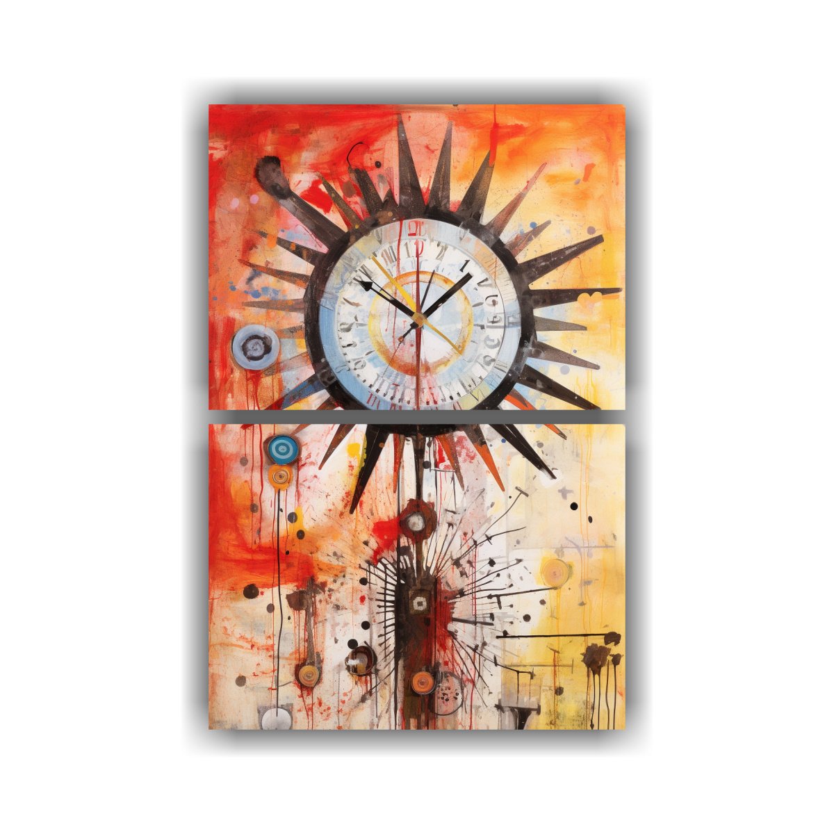 cuadros-inspiraci-n-colores-vibrantes-fragile-sun-en-cielo-ahumado-al-estilo-de-jeanmichel-