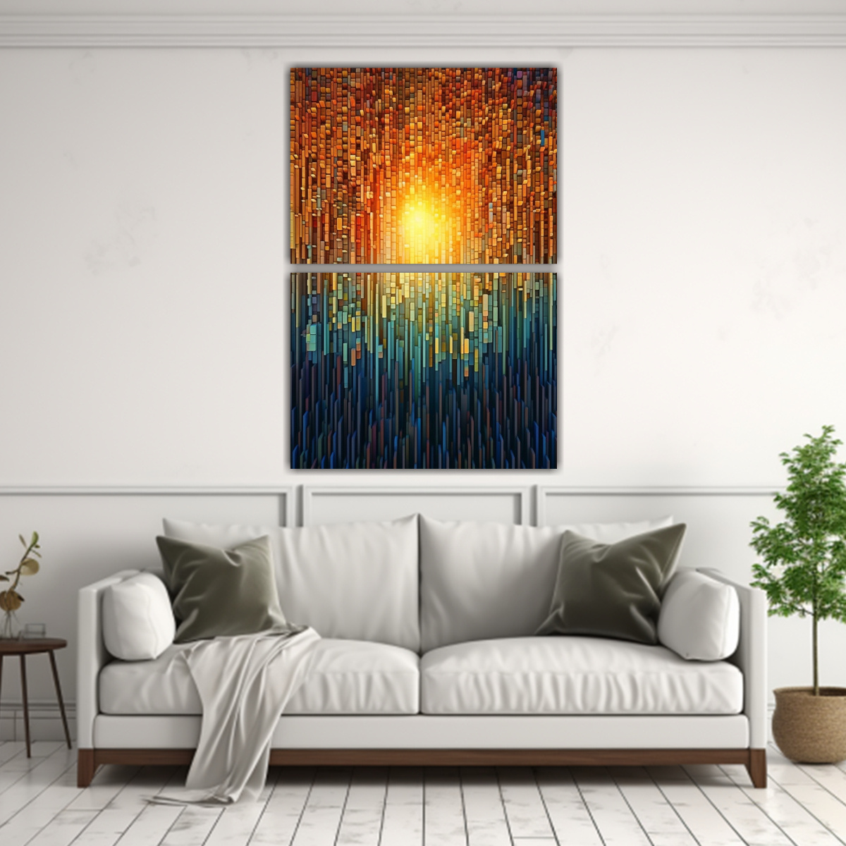 cuadros-inspirador-espacio-3d-de-un-hermoso-bosque-hecho-de-papel-quilling-digital-1