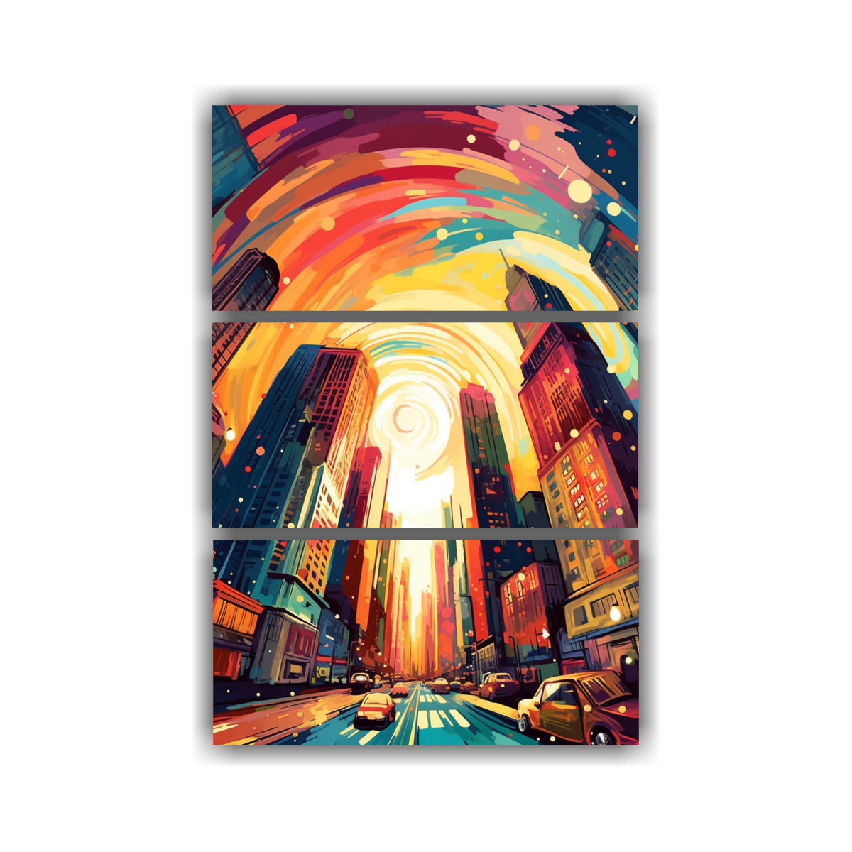 cuadros-patron-intenso-para-descargar-arte-de-ciudad-colorida