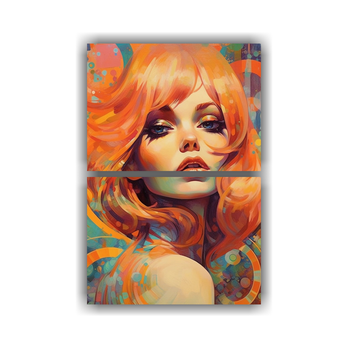 cuadros-retro-futuristas-de-retrato-femenino-de-los-60s