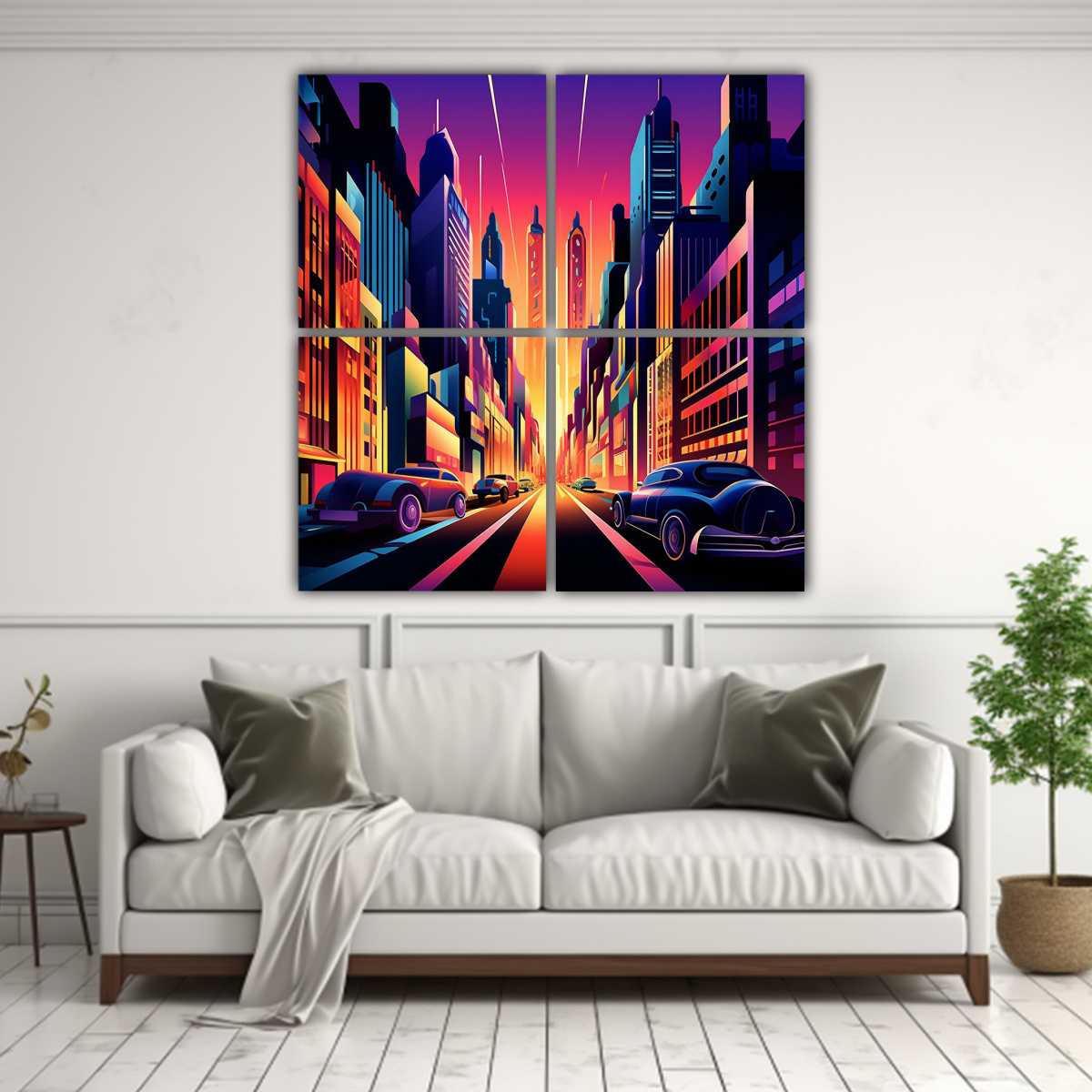 cuatro-artes-cuadros-abstractos-ilustra-paisaje-urbano-moderno-con-luces-de-ne-n-1