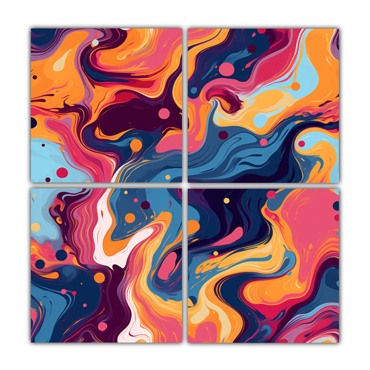 cuatro-cuadros-calidos-belleza-natural-killa-patr-n-abstracto-sin-costuras