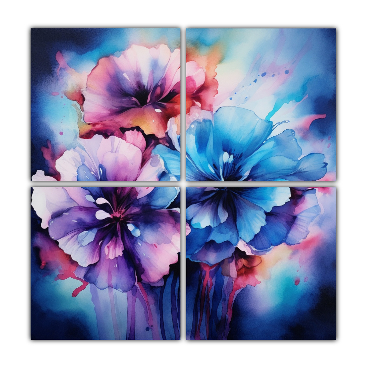 cuatro-cuadros-de-composiciones-de-figuras-abstractas-floral-pintura-acuarela-tinta-p