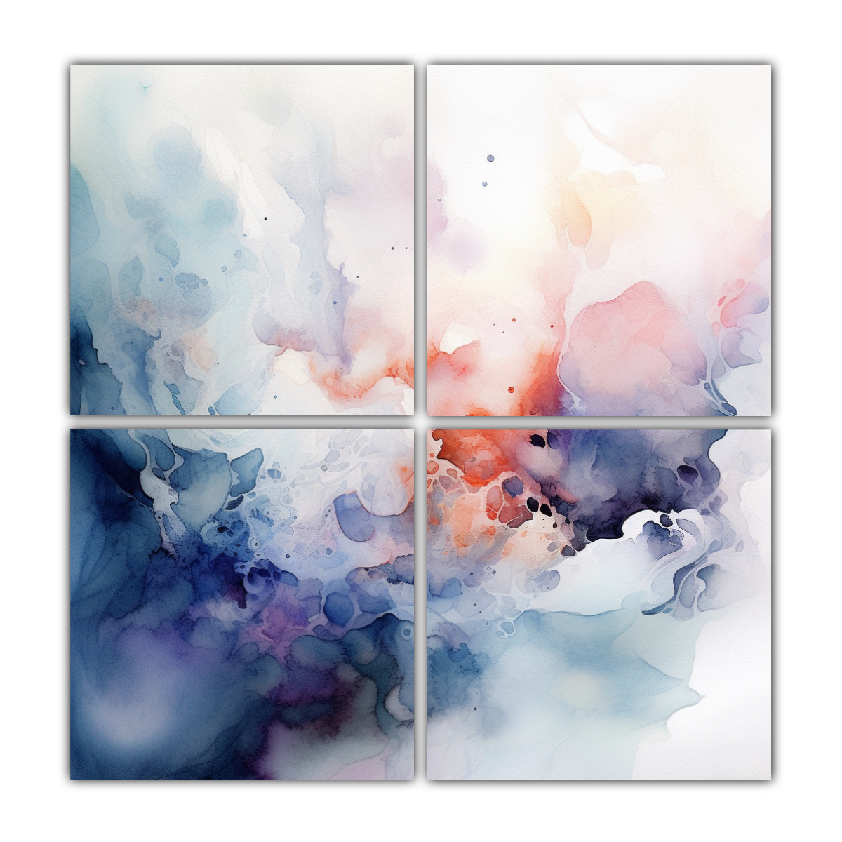 cuatro-cuadros-de-tela-vintage-impresionantes-acuarela-blanca