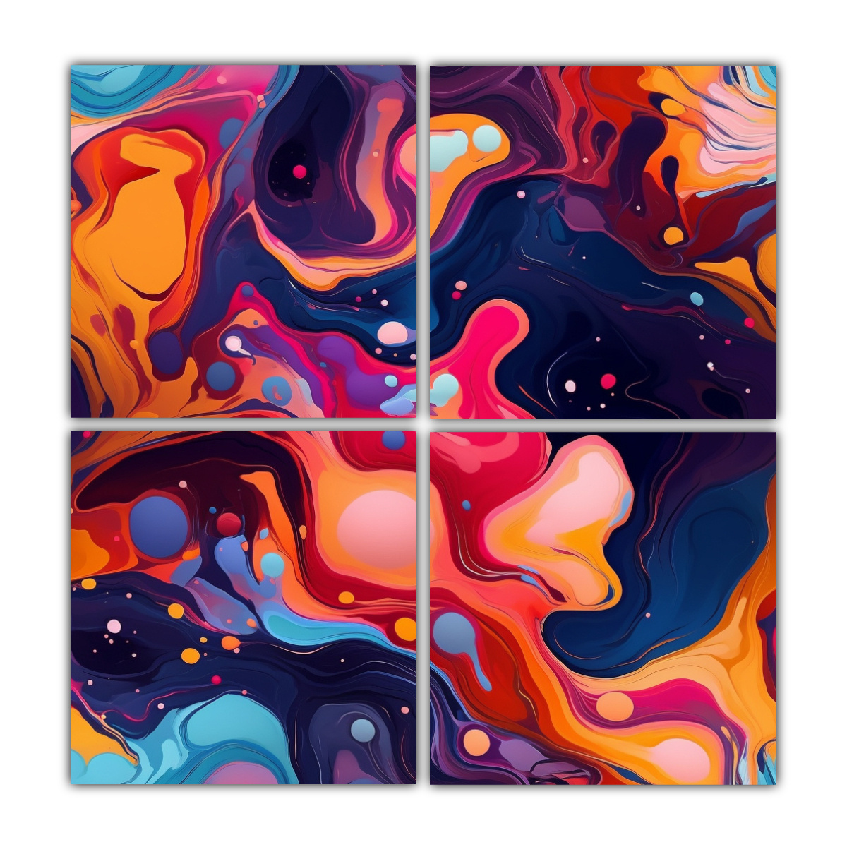 cuatro-cuadros-modernos-abstractos-de-calidez