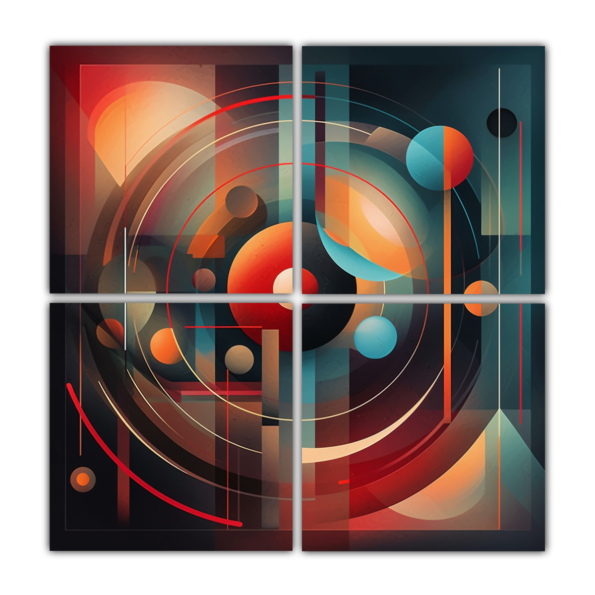 cuatro-cuadros-tema-cuarto-pipa-china-cuadros-decorativos