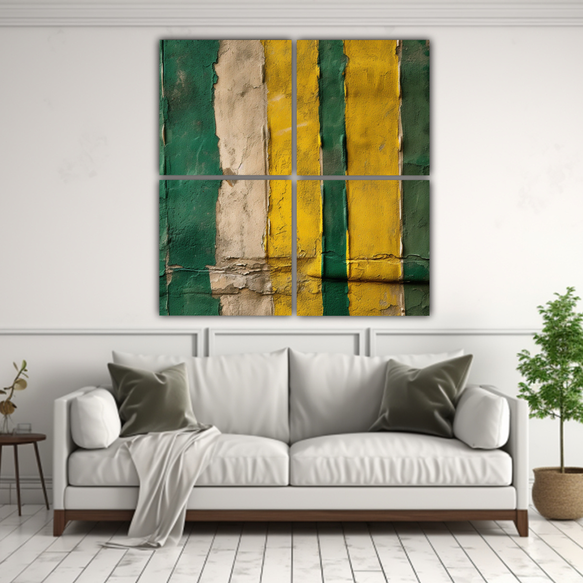 cuatro-telas-en-bastidor-con-patr-n-de-rayas-verdes-1