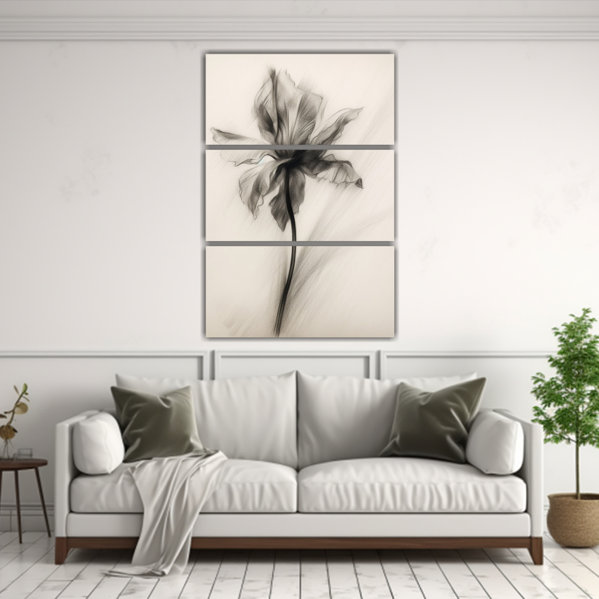 dibujo-espectacular-de-un-narciso-en-papel-t-cnica-de-carboncillo-1