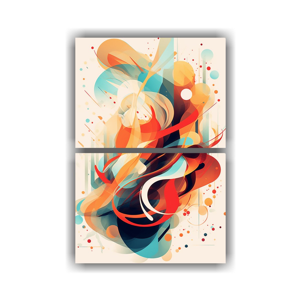 dos-composiciones-movimiento-brillante-l-neas-din-micas-coloridas-simplicidad-est-tica