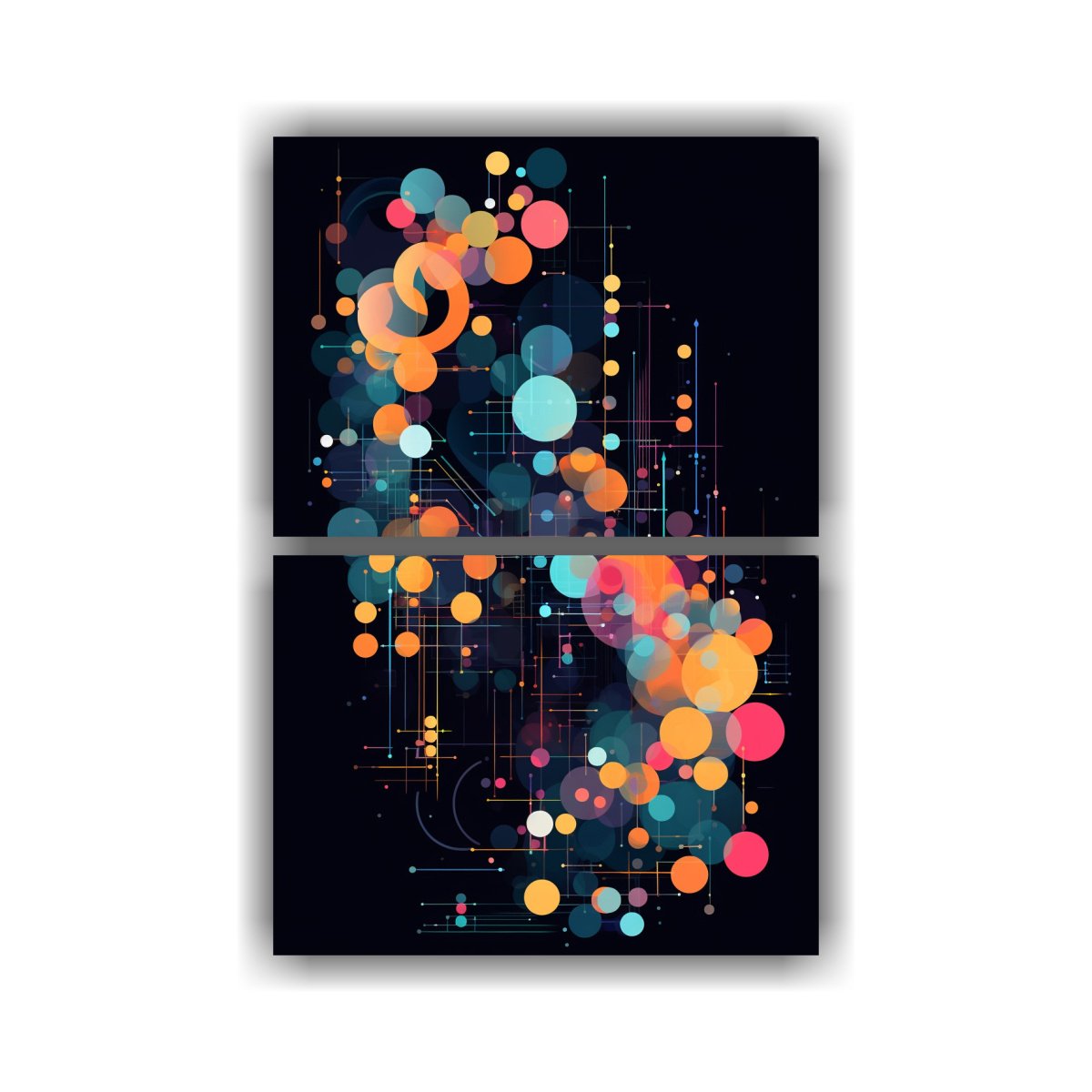 dos-cuadros-modernos-nica-arte-generativa-2d-estilo-geom-trico-plano-de-ia-y-codificaci-n