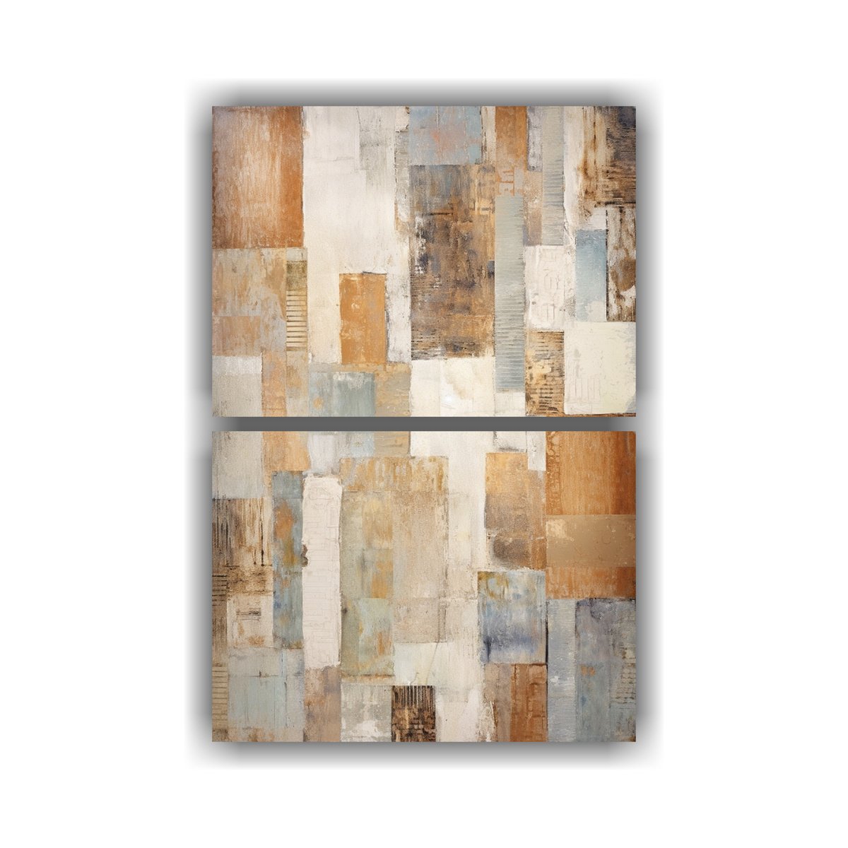 dos-lienzos-de-composici-n-de-arte-gr-fico-en-tonos-beige-marr-n-y-plateado-pintura-de-formas-en-el-estilo-decorativo