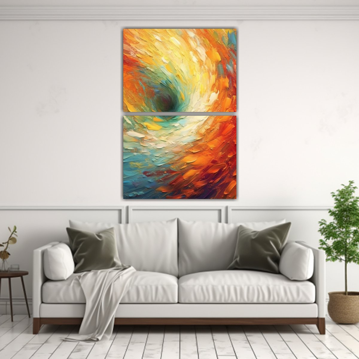 dos-lienzos-de-tela-estilo-galeria-pop-art-con-un-cautivador-remolino-de-colores-en-una-pintura-abstracta-1