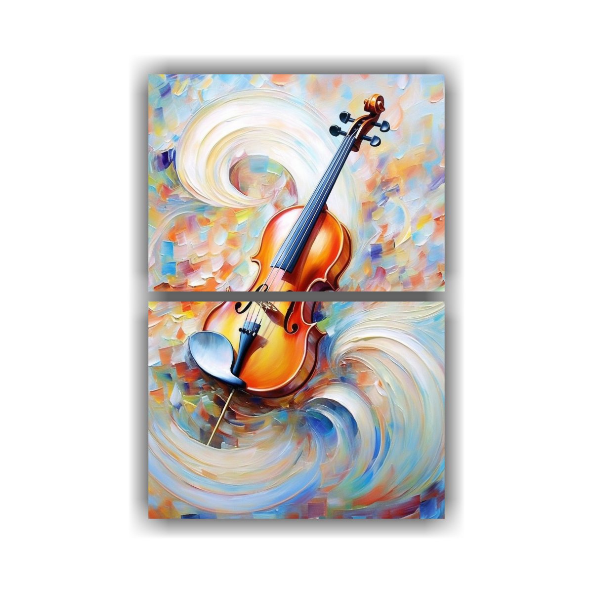 dos-lienzos-de-tela-horizontal-arte-abstracto-viol-n-m-sica-universal