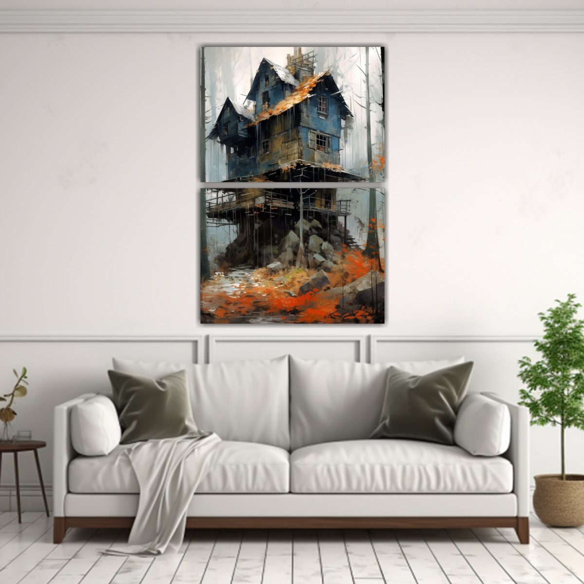 dos-pinturas-acuarela-cl-sicas-de-una-casa-en-el-bosque-ian-mcque-y-richard-schmid-1-1